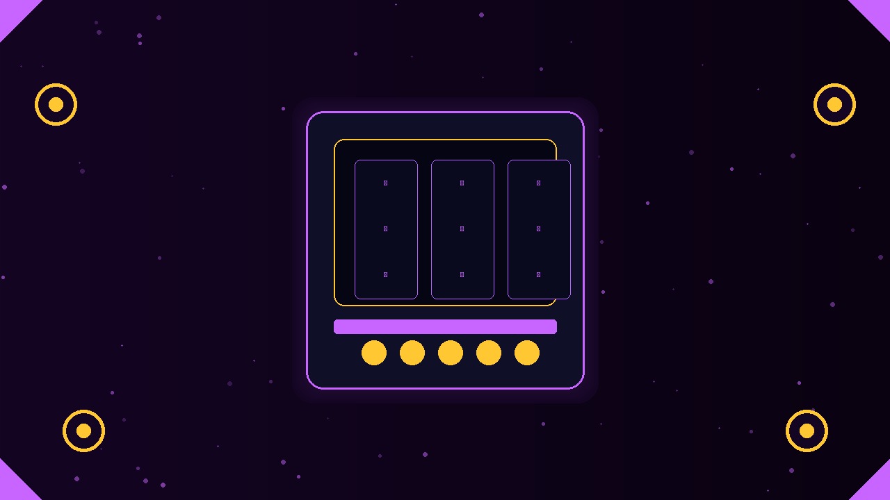 سلوت الليالي الذهبية مع نافذة القصر ونجوم السماء